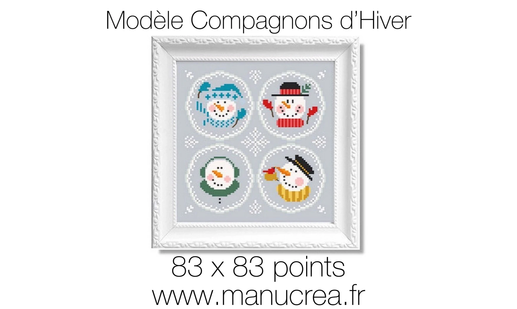 Compagnons d'hiver-Modèle de broderie