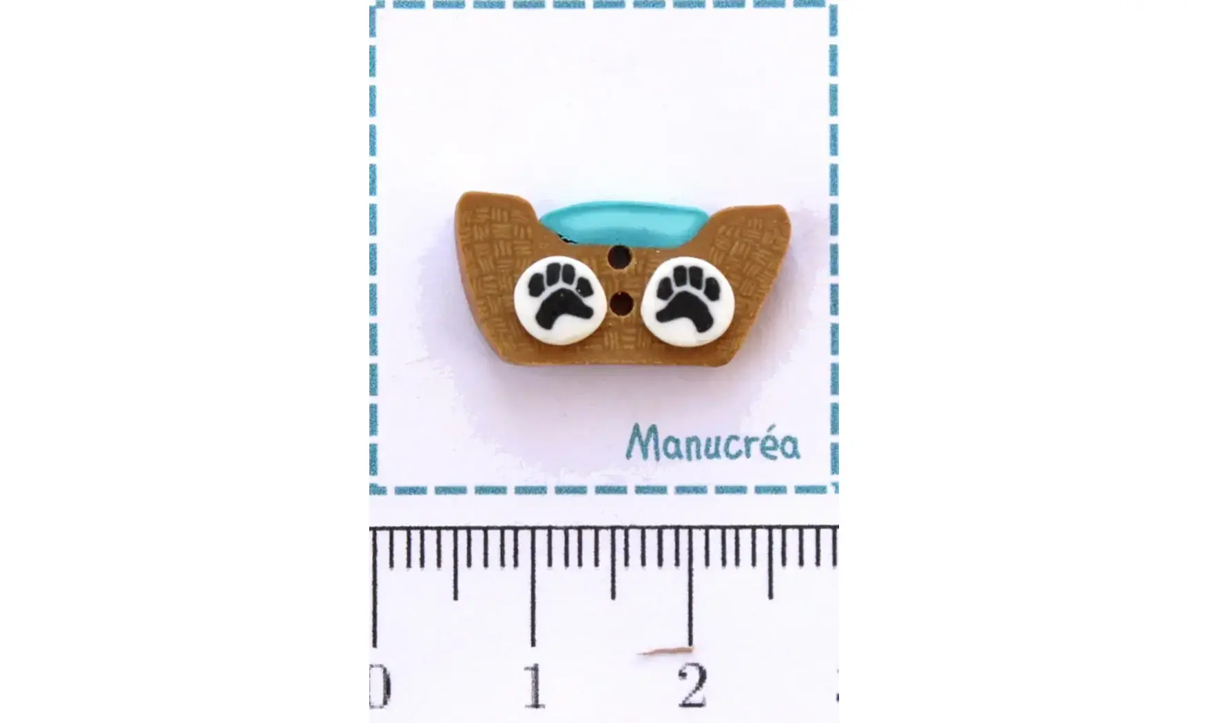 Panier du chat-Bouton polymère-Fait main