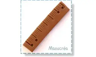 Règle N.1-Bouton polymère-Fait main