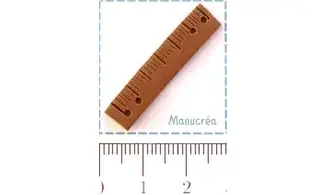 Règle N.1-Bouton polymère-Fait main