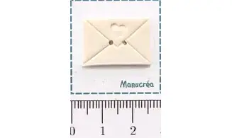 Handmade polymer clay Button Letter
