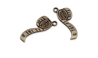 Charm métal Bronze Mètre de couturière
