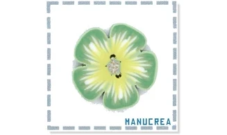 Fleur N.2-Bouton artisanal en polymère