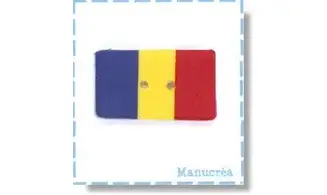 ROMANIA:Bandiera-Bottone polimero