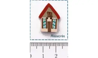 Maison N.3-Bouton polymère-Fait main