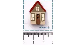 Maison N.2-Bouton polymère-Fait main