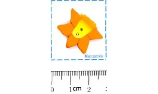 Fleur N.88 Jonquille-Bouton polymère
