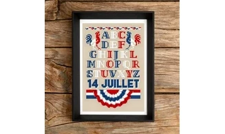 ABC Coq français-Modèle de broderie