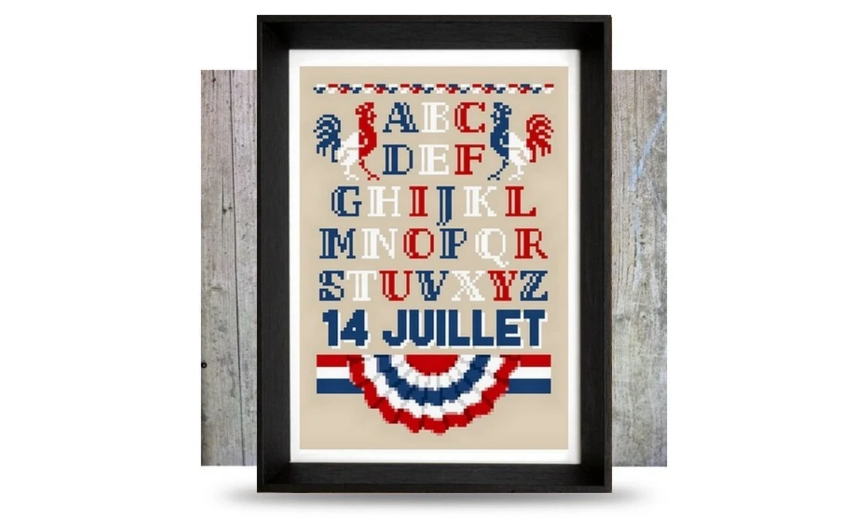 ABC Coq français-Modèle de broderie
