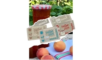 Etiquette à confiture-Modèle de broderie