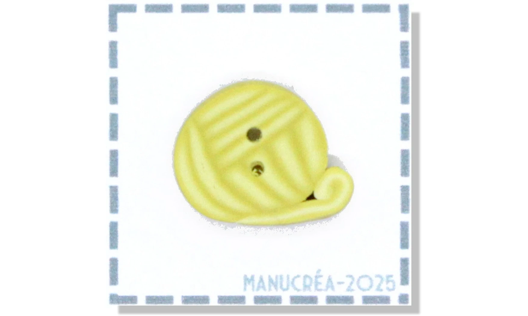 Pelote jaune-Bouton polymère