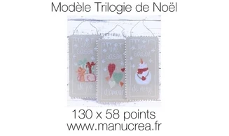 Trilogie de Noël-Modèle de broderie