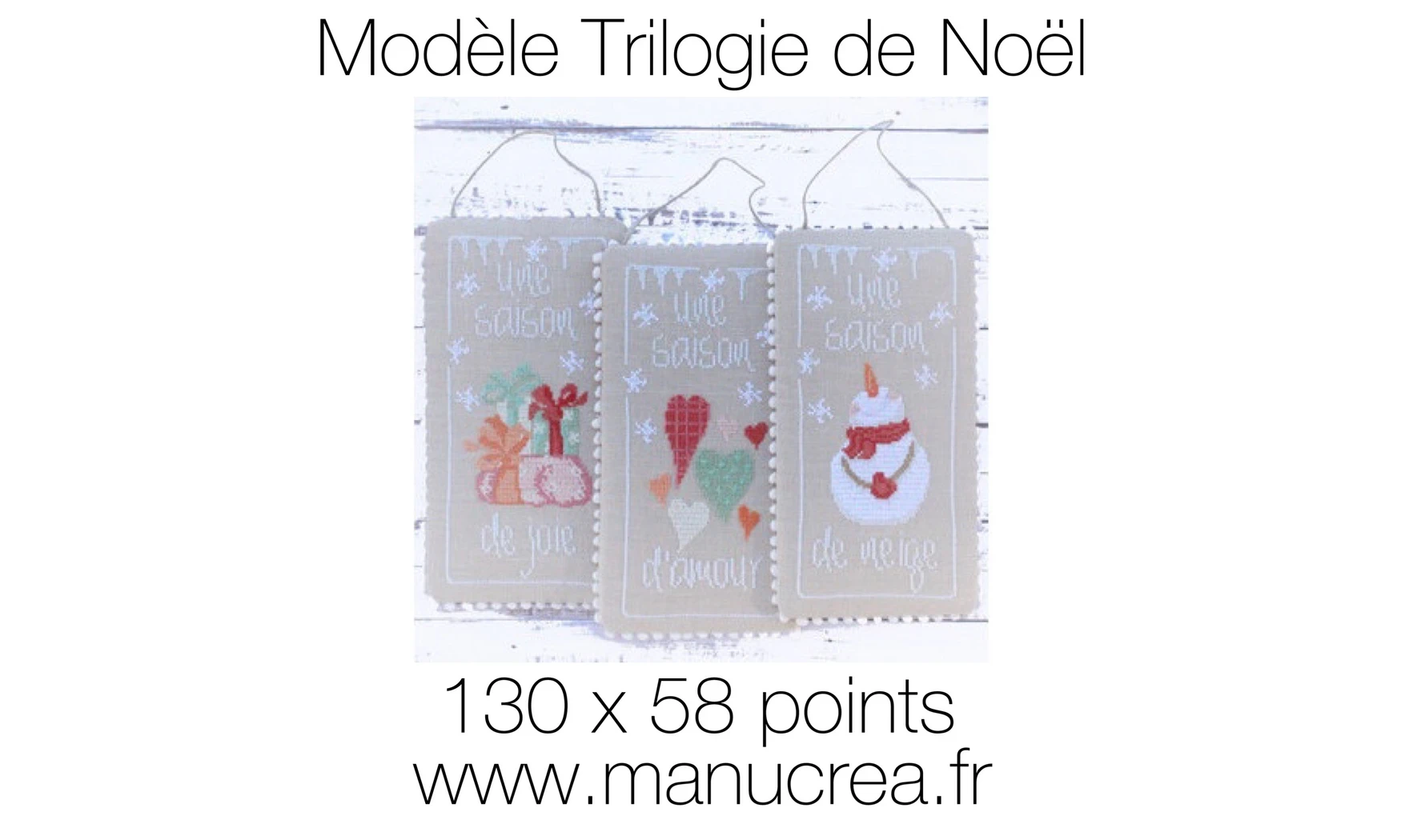 Trilogie de Noël-Modèle de broderie