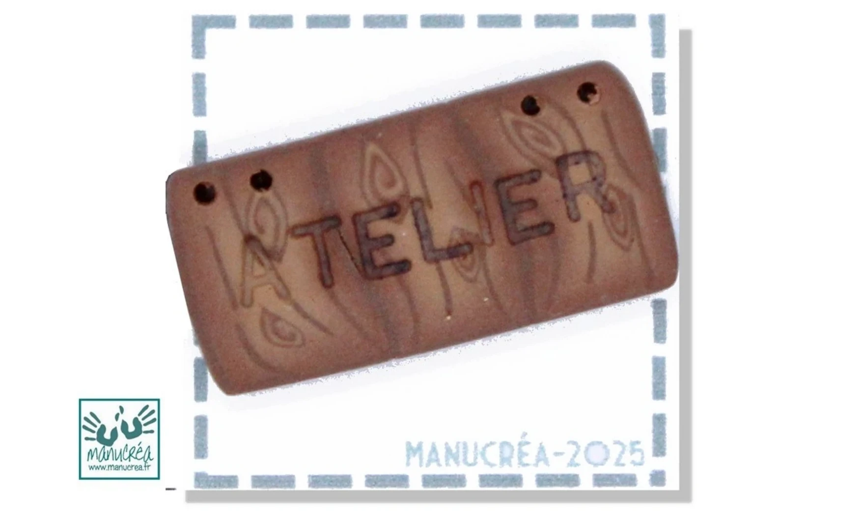 Polymer clay Button - Workshop