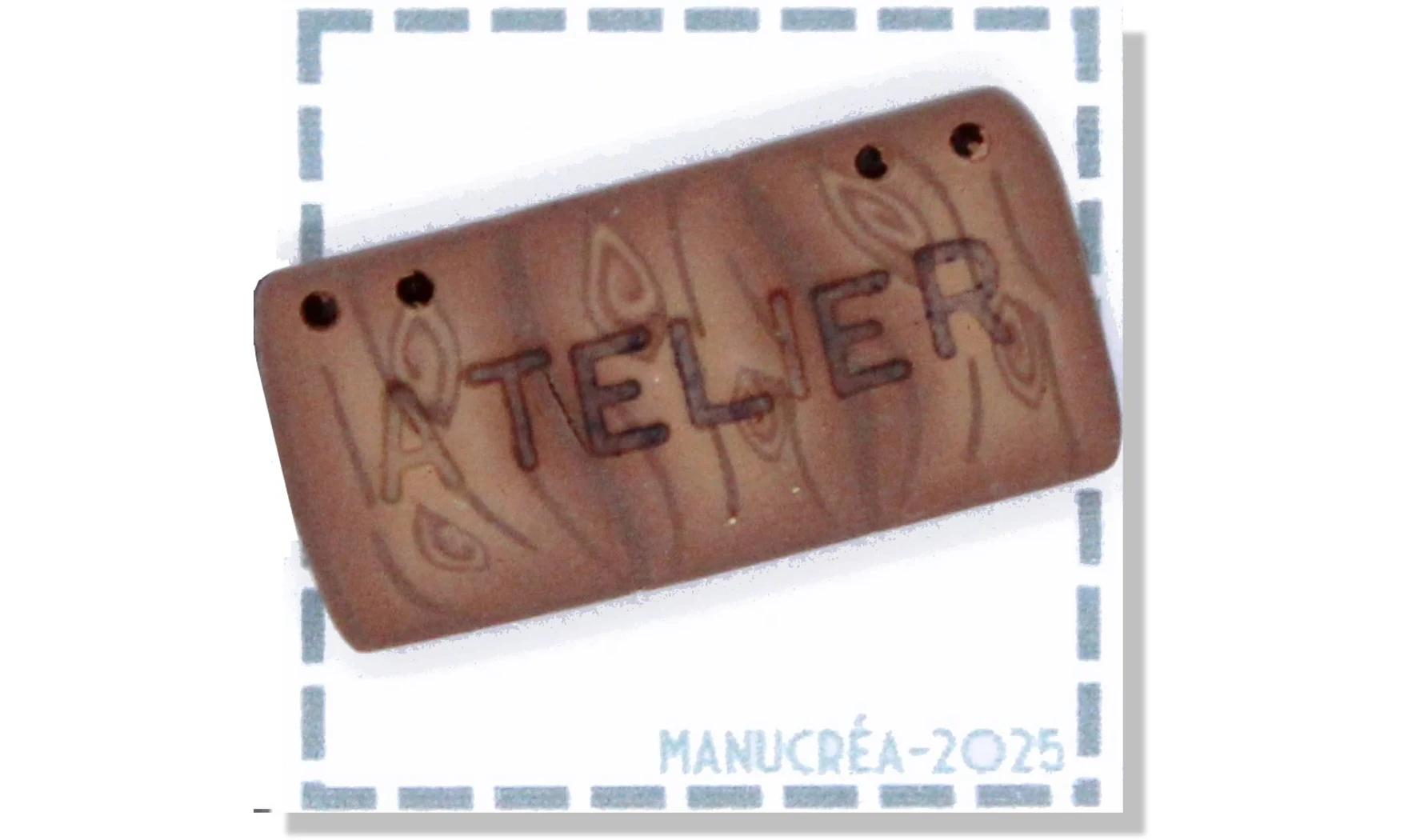 Polymer clay Button - Workshop