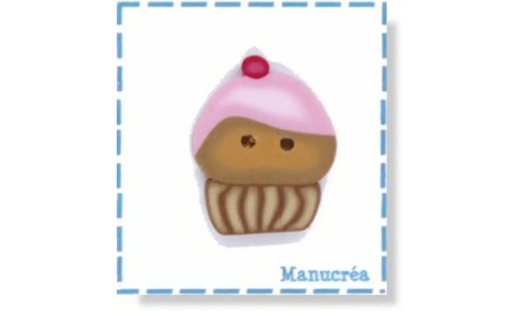 Cupcake N.2-Bouton polymère