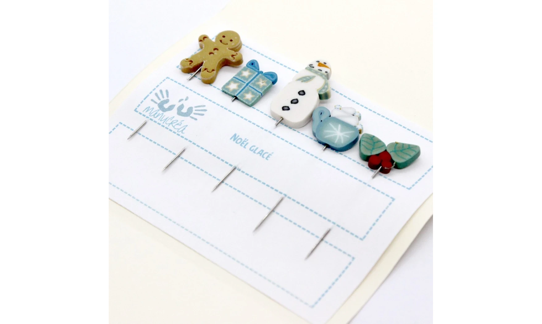 Epingles "Noël glacé"