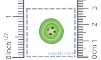 Bouton N.15-Bouton polymère