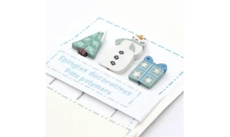 Epingles "Bonhomme de neige"