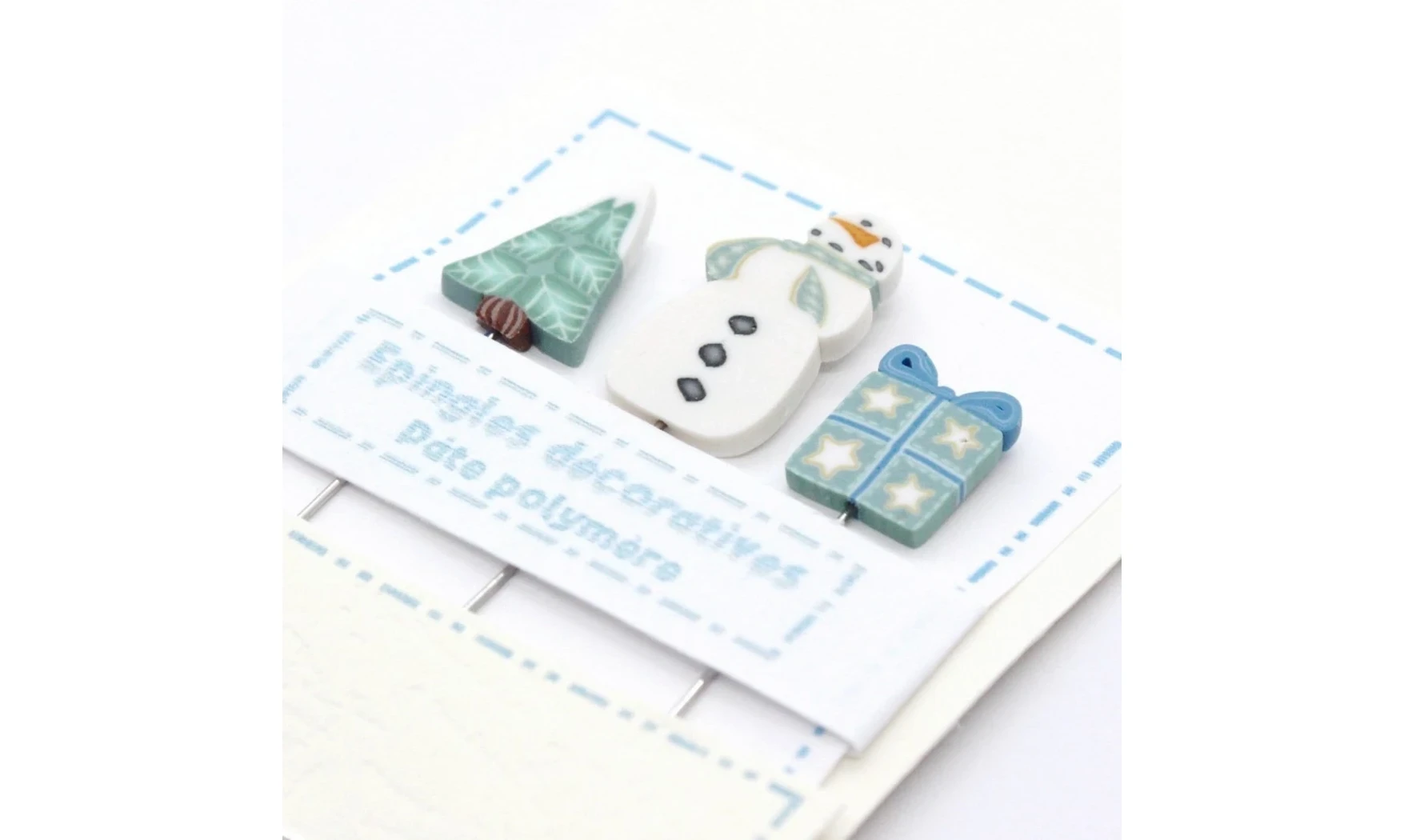 Epingles "Bonhomme de neige"