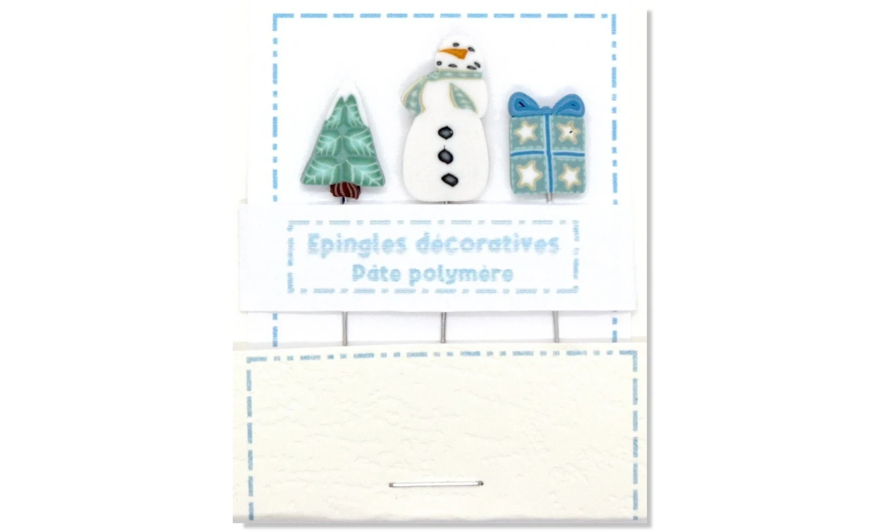 Epingles "Bonhomme de neige"