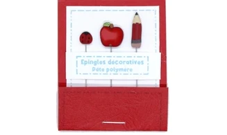 Epingles "Pomme rouge"