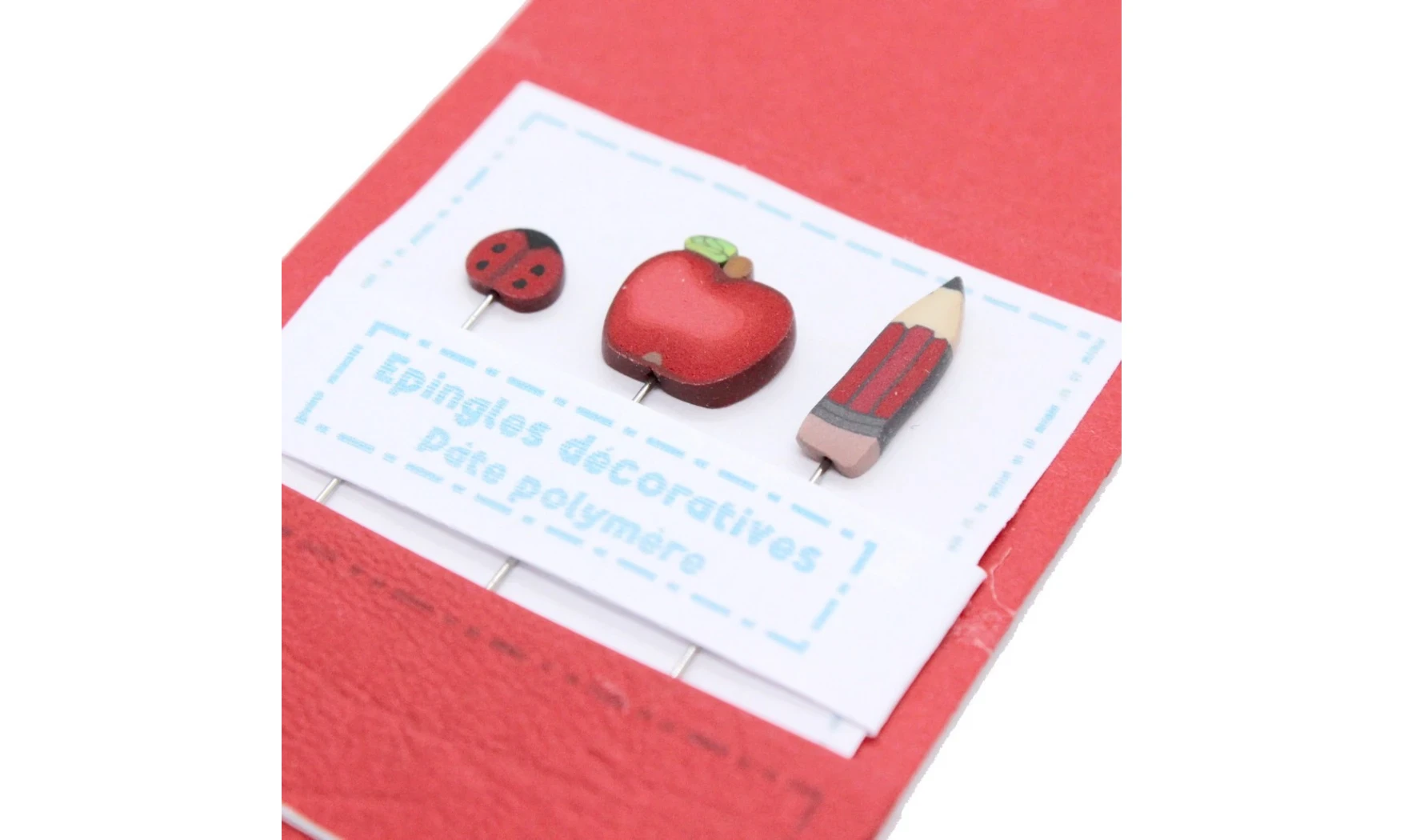 Epingles "Pomme rouge"