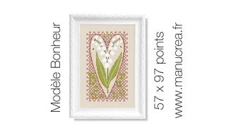 Bonheur-Modèle de broderie