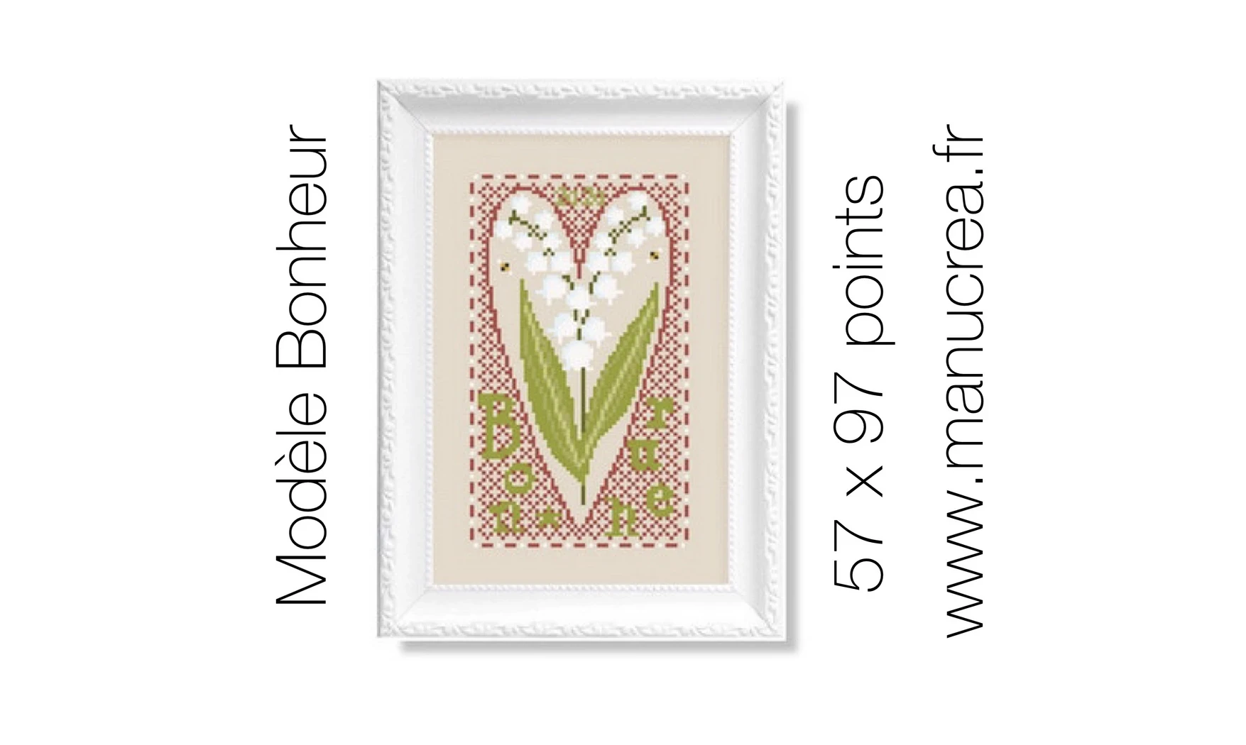 Bonheur-Modèle de broderie