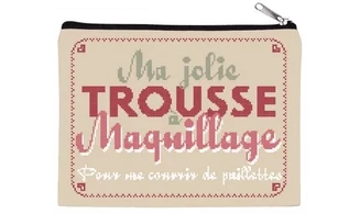 Borsa pet il trucco - Punto croce