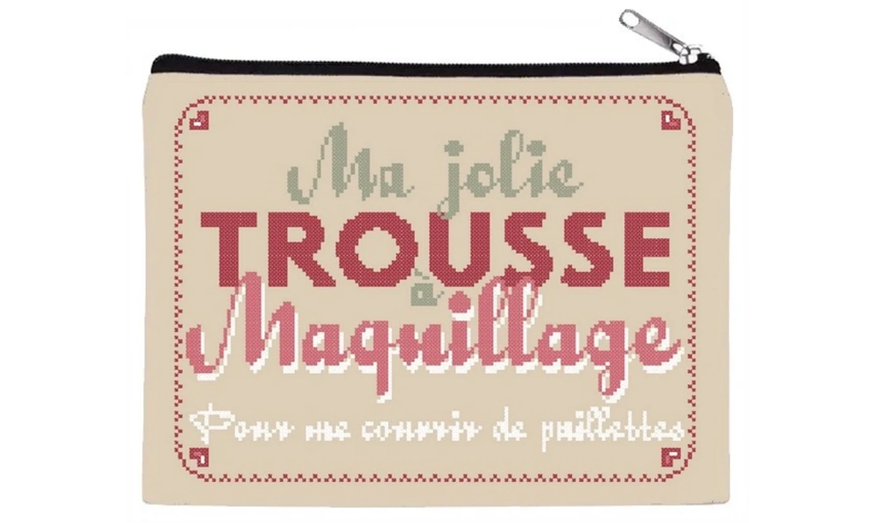 Borsa pet il trucco - Punto croce