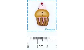 Charlotte Caramel Cerise-Bouton polymère