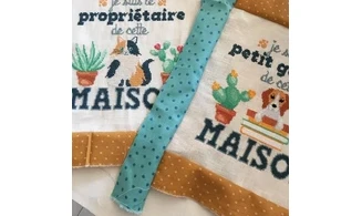 Chien gardien-Modèle de broderie