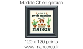 Chien gardien-Modèle de broderie