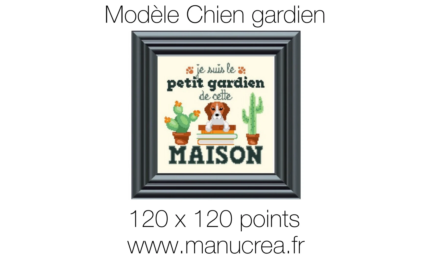 Chien gardien-Modèle de broderie