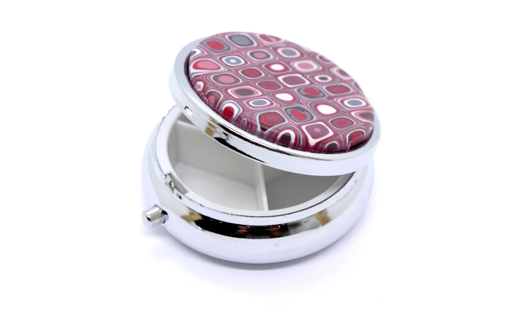 Round Pillbox N.8/3compartements