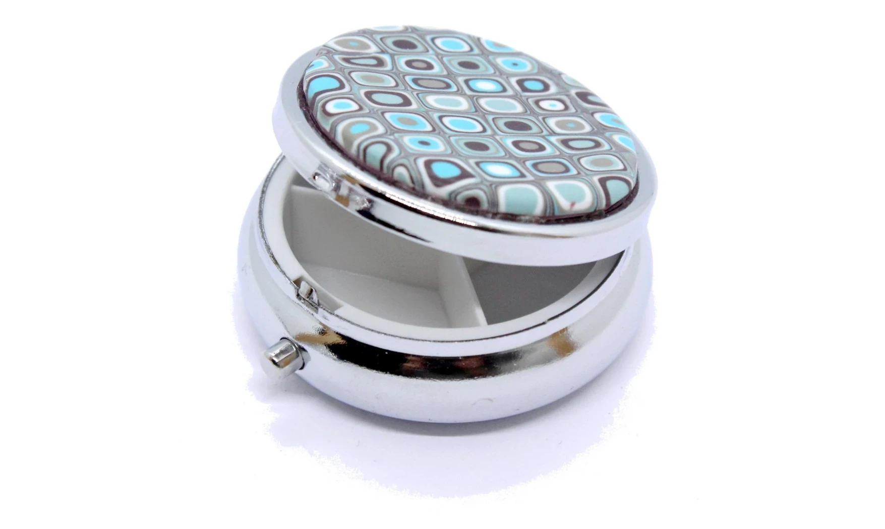 Round Pillbox N.10/3compartements