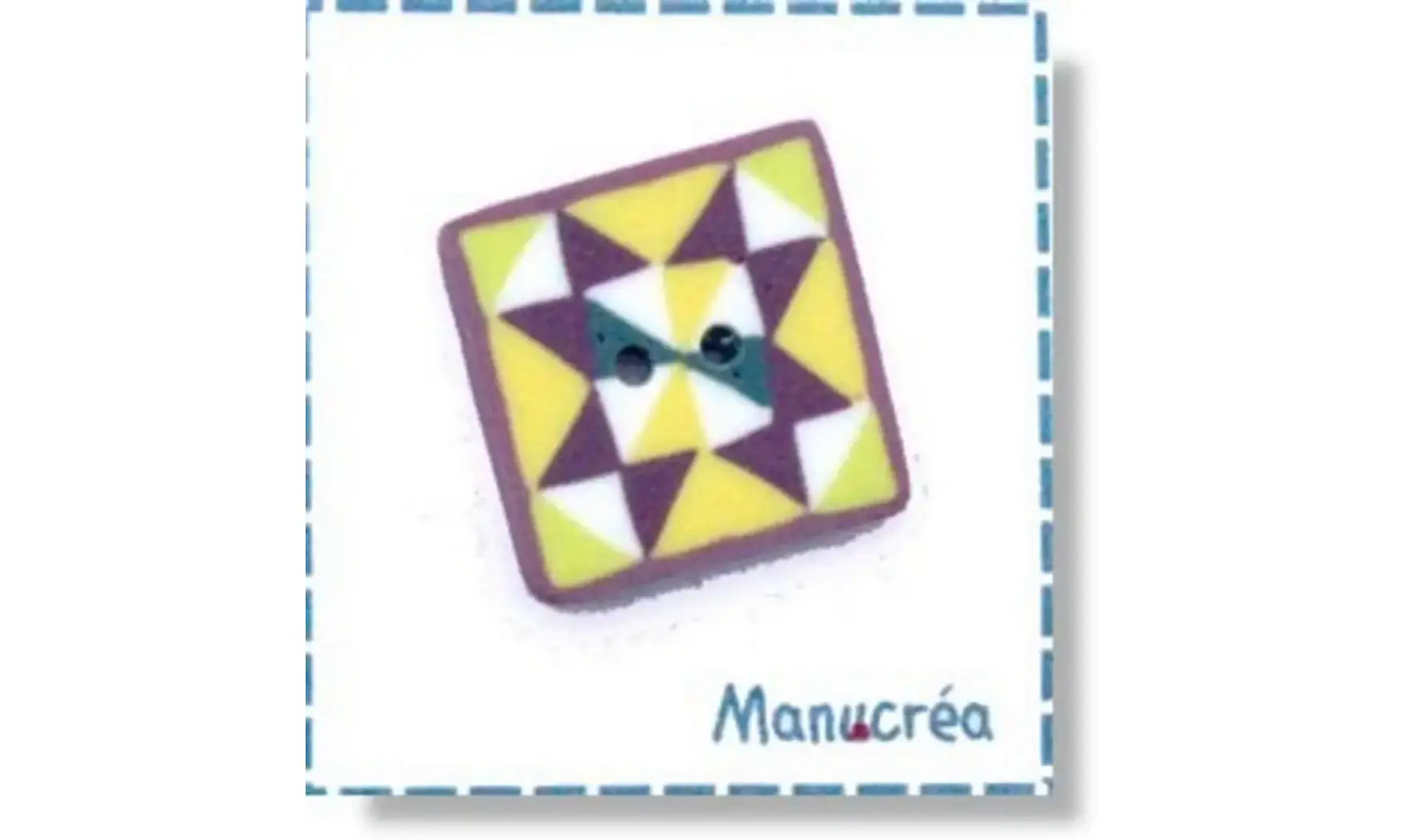 Motif Patchwork N.27-Bouton Polymère