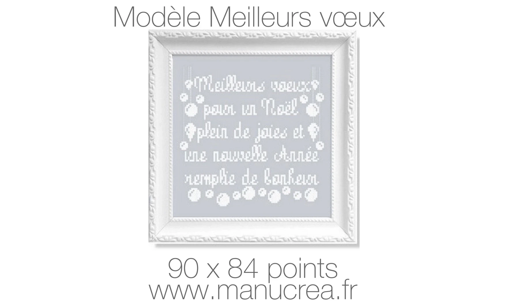 Meilleurs voeux-Modèle de broderie