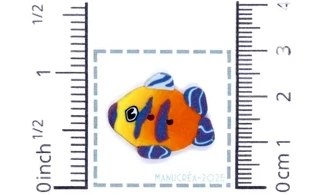 Pesce N.2-Bottone polimero