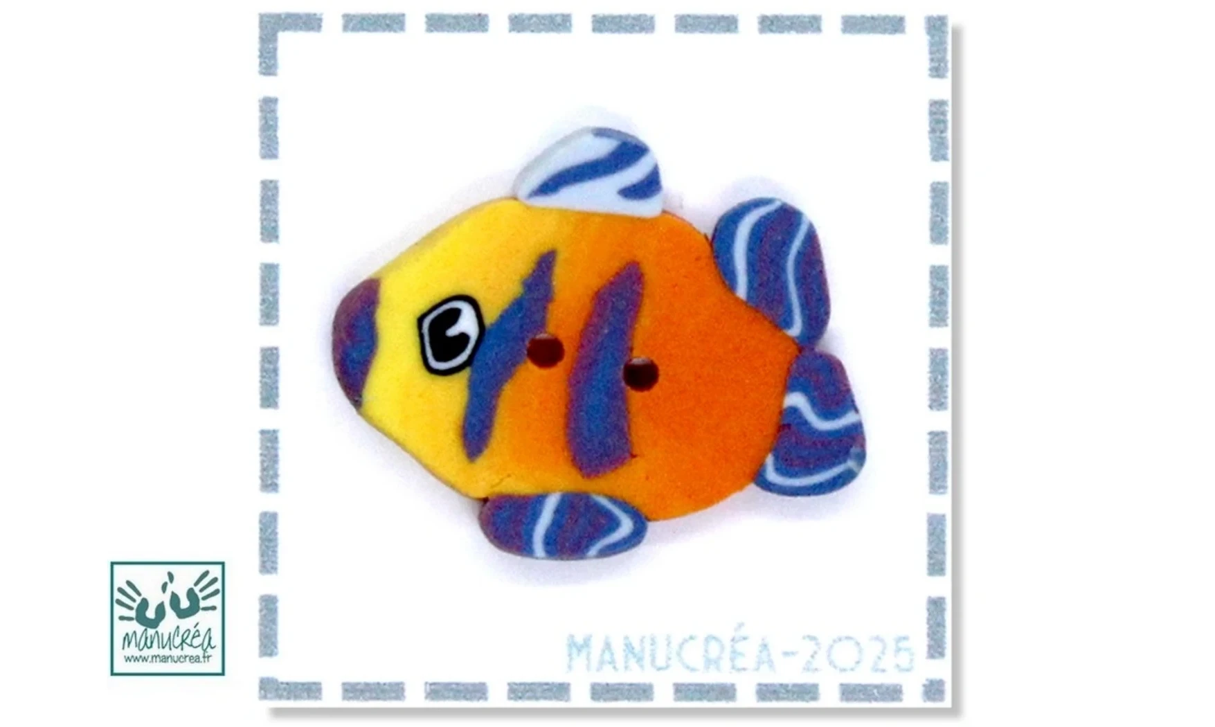 Pesce N.2-Bottone polimero