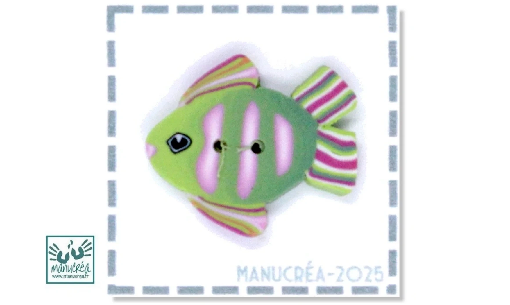 Pesce N.4-Bottone polimero