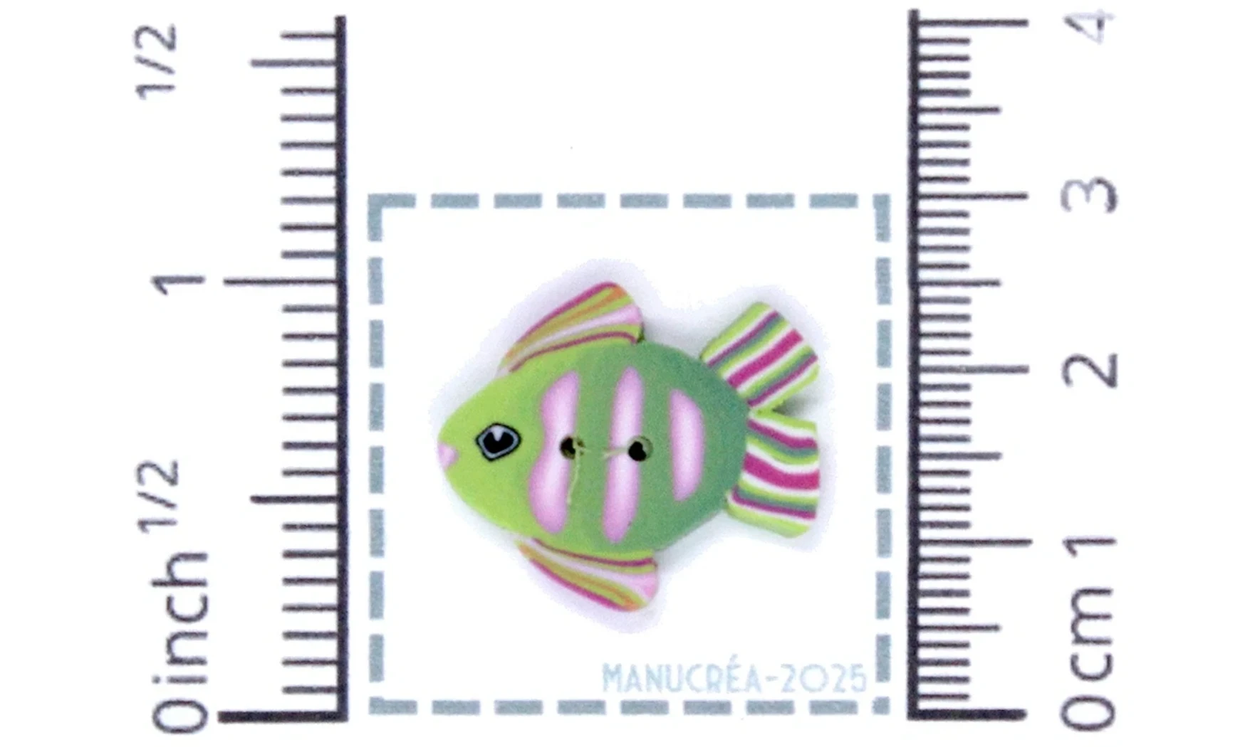 Pesce N.4-Bottone polimero