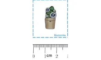Pot de Fleurs N.7-Bouton polymère