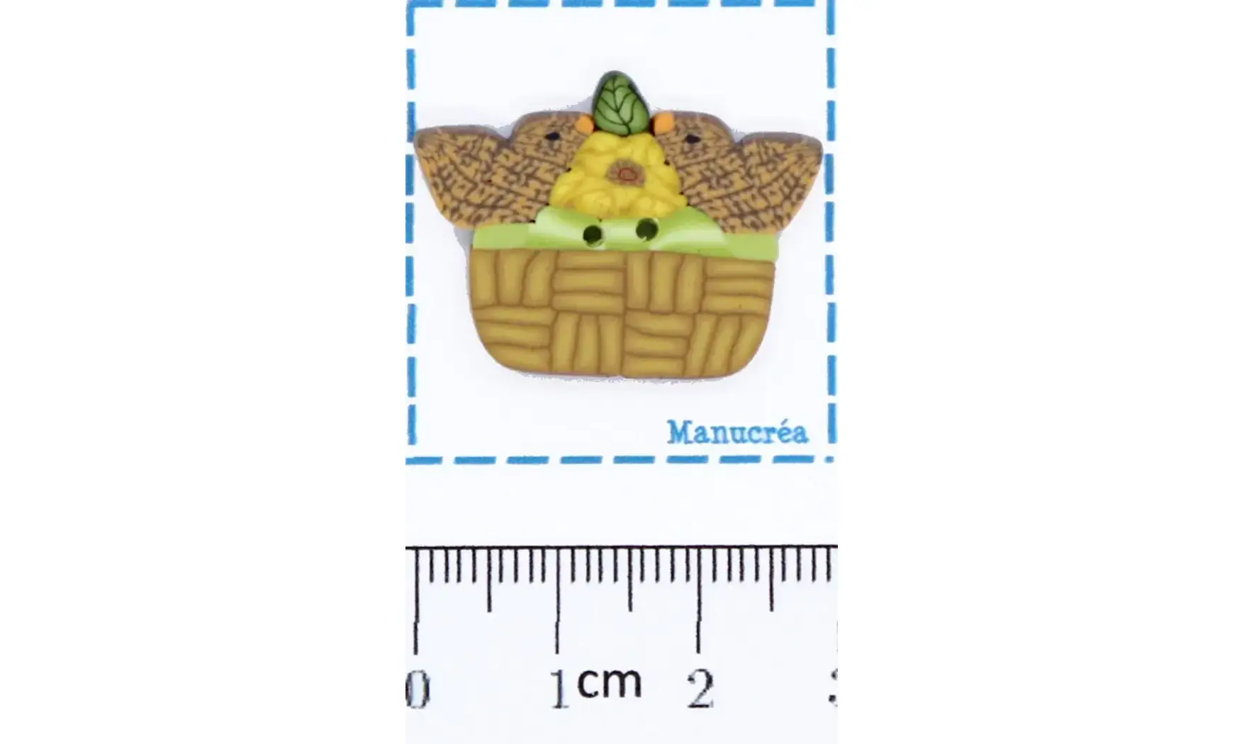 Panier et poussins-Bouton polymère