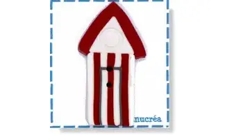 Cabine de plage N.1-Bouton polymère