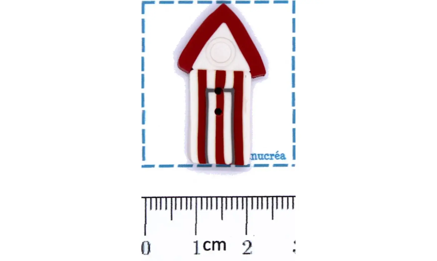 Cabine de plage N.1-Bouton polymère