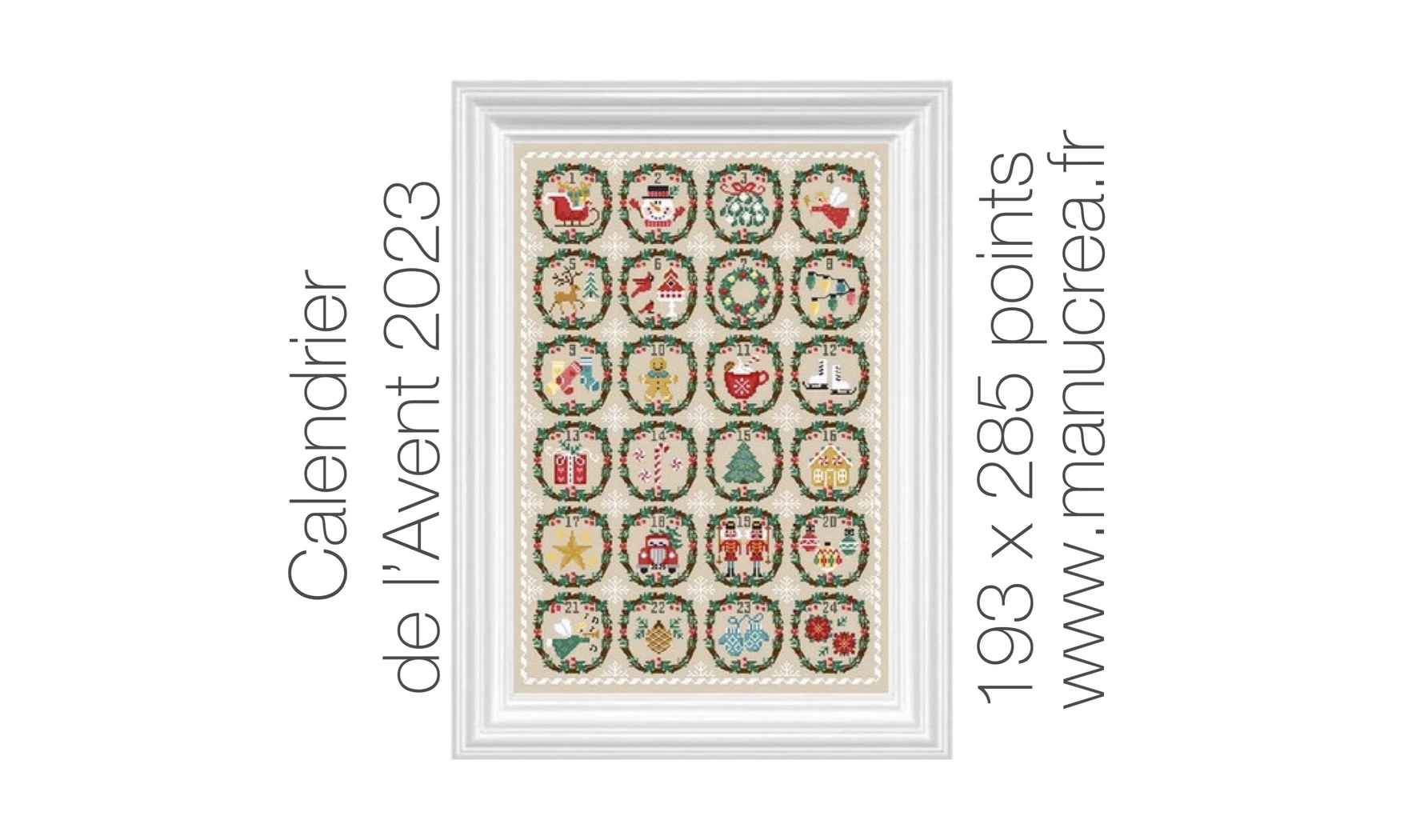 Calendrier de l'AVENT-Modèle de broderie