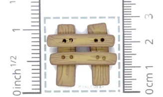 Barrière N.3-Bouton artisanal polymère