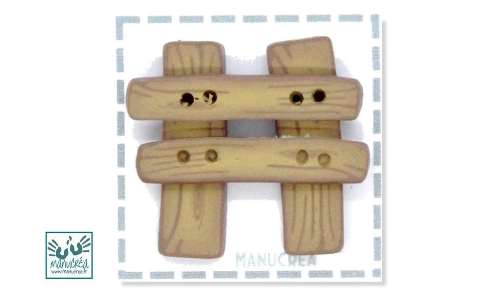 Barrière N.3-Bouton artisanal polymère